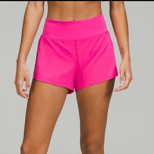 NWT 🍋Lululemon Sonic Pink Speed Up High Rise Lined 4” Short Size 4